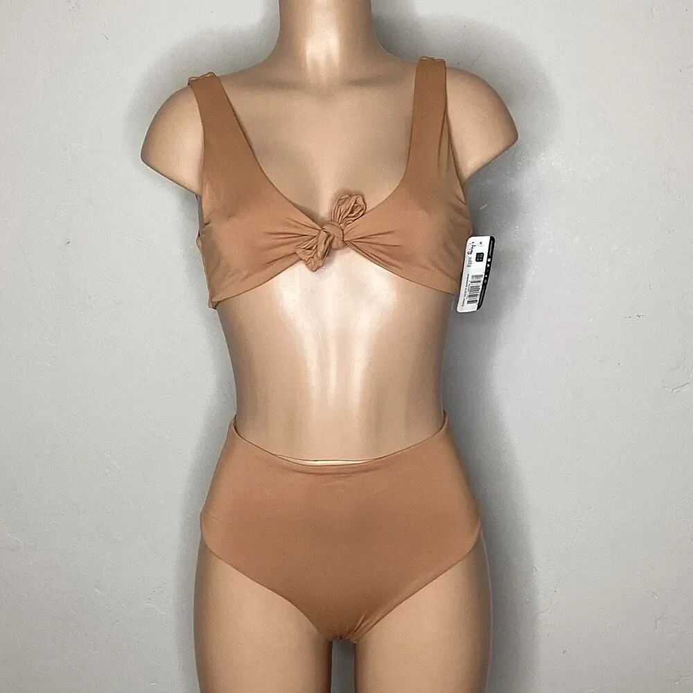 New. High waisted Carmel bikini. Small. Retails $98